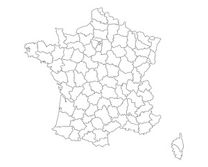 Image showing Map of France