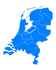 Image showing Map of thr Netherlands