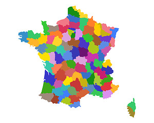 Image showing Map of France