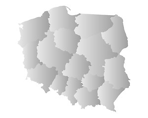 Image showing Map of Poland