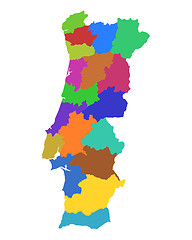 Image showing Map of Portugal