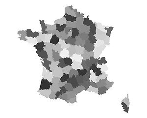 Image showing Map of France