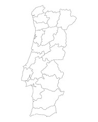 Image showing Map of Portugal