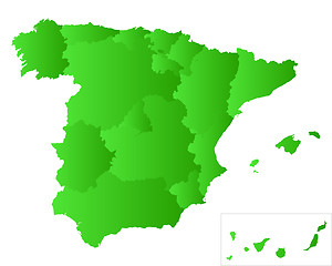 Image showing Map of Spain