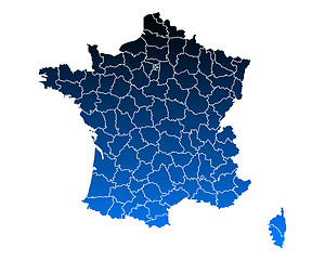 Image showing Map of France