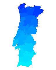 Image showing Map of Portugal