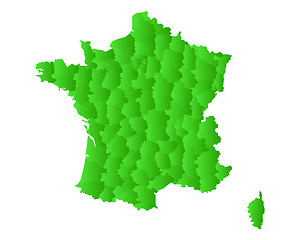 Image showing Map of France