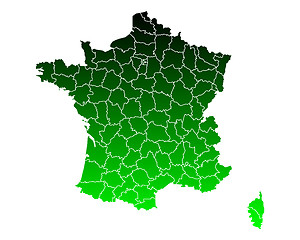 Image showing Map of France
