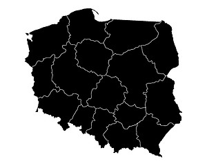 Image showing Map of Poland