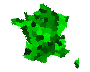 Image showing Map of France