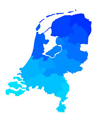 Image showing Map of the Netherlands