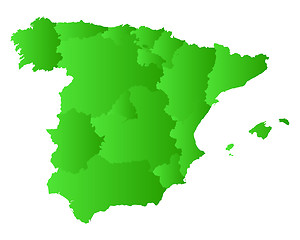 Image showing Map of Spain