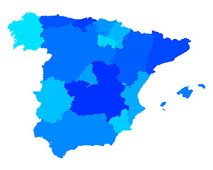 Image showing Map of Spain