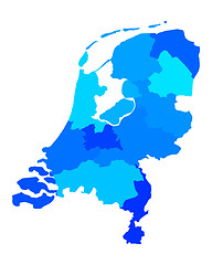 Image showing Map of the Netherlands