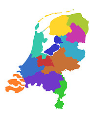 Image showing Map of the Netherlands