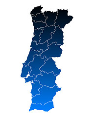 Image showing Map of Portugal