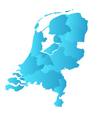 Image showing Map of the Netherlands