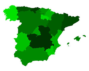 Image showing Map of Spain