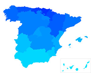 Image showing Map of Spain