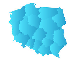Image showing Map of Poland