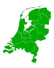 Image showing Map of thr Netherlands