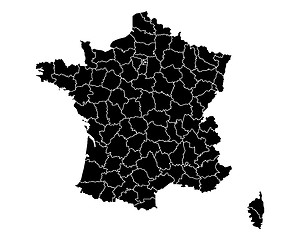 Image showing Map of France