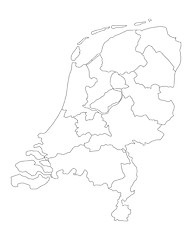 Image showing Map of the Netherlands