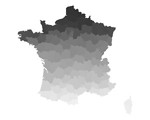 Image showing Map of France