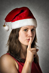 Image showing Portrait Smiling Santa Woman