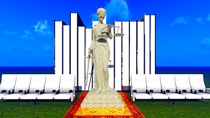 Image showing Lady Justice