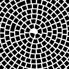 Image showing Vector Black Spiral Background. 