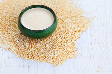 Image showing homemade tahini