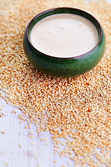 Image showing homemade tahini