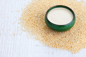 Image showing homemade tahini