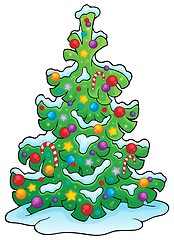 Image showing Christmas tree topic image 7