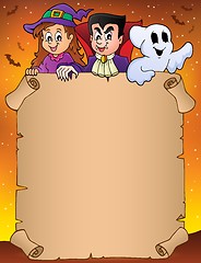Image showing Parchment with Halloween topic 9