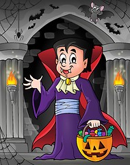 Image showing Halloween vampire theme image 7