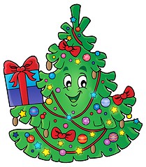 Image showing Christmas tree topic image 1