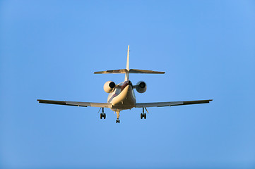 Image showing Landing airplane