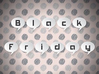 Image showing Black Friday text on speech bubbles 