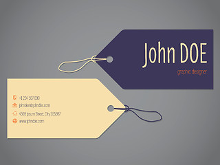 Image showing Shopping label business card design