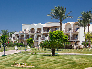 Image showing Luxury resort hotel buildings