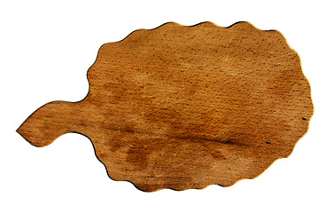 Image showing old wooden board for cutting food