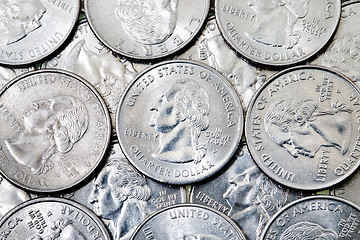 Image showing American coins