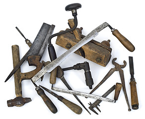 Image showing Old Carpenter Tools