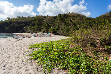 Image showing famous Crystal beach at Nusa Penida island