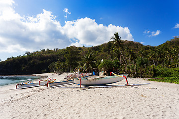 Image showing famous Crystal beach at Nusa Penida island