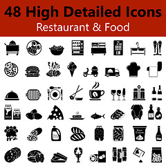 Image showing Restaurant and Food Smooth Icons