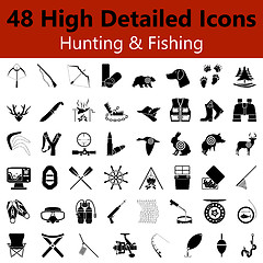 Image showing Hunting and Fishing Smooth Icons 