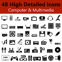 Image showing  Computer and Multimedia Smooth Icons